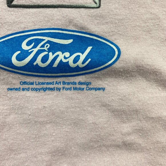 Ford Mustang Shirt Kinds Girls Youth XL Pink Graphic Print T-Shirt Fit Women XS - Picture 3 of 8